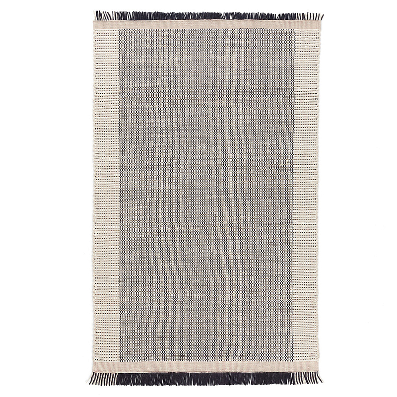 Ковер Woven from Wool с бахромой по краям Серый Ковер Woven from Wool с бахромой по краям Серый в Липецке | Loft Concept