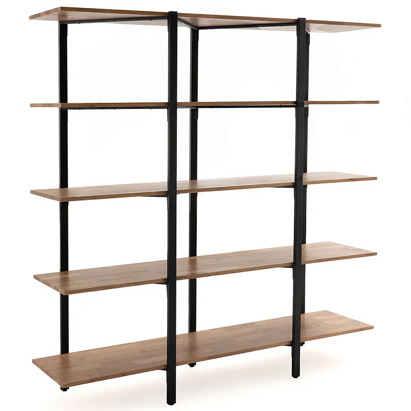 Стеллаж из массива дуба и стали Robson Rack Industrisal Metal Rust Древесина Черный Стеллаж из массива дуба и стали Robson Rack Industrisal Metal Rust Древесина Черный в Липецке | Loft Concept