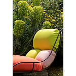 Дизайнерское разноцветное кресло на металлическом каркасе с подставкой для ног Poltronova Plasma Armchair варинант исполнения - 8 | Loft Concept в Липецке