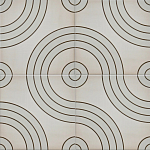 Дизайнерская плитка с узором Дорожки варинант исполнения - 1 | Loft Concept в Липецке