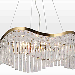 Люстра подвесная волнистой формы с хрустальными подвесками Ludivine Lighting варинант исполнения - 4 | Loft Concept в Липецке