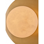 Бра круглое с плафоном из натурального камня на латунном основании Cryptocrystalline Stone варинант исполнения - 4 | Loft Concept в Липецке