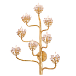 Бра золотое в виде растения Golden Flower Glade варинант исполнения - 2 | Loft Concept в Липецке