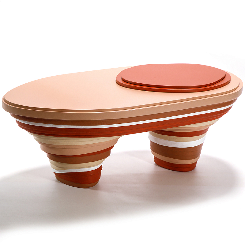 Кофейный стол Vorlon Desert Coffee Table Терракотовый Кофейный стол Vorlon Desert Coffee Table Терракотовый в Липецке | Loft Concept