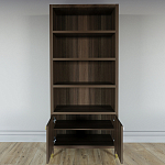 Книжный Стеллаж Elsa Dreams Walnut с задней стенкой варинант исполнения - 3 | Loft Concept в Липецке