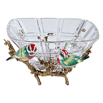 Чаша квадратная из прозрачного стекла с фигурками разноцветных птиц Eden Garden варинант исполнения - 1 | Loft Concept в Липецке