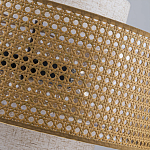 Подвесной светильник с декоративным поясом из плетеного бамбука Biuloggicu варинант исполнения - 9 | Loft Concept в Липецке