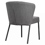 Стул серый с широкой закругленной спинкой Chair Gray Attractive варинант исполнения - 3 | Loft Concept в Липецке