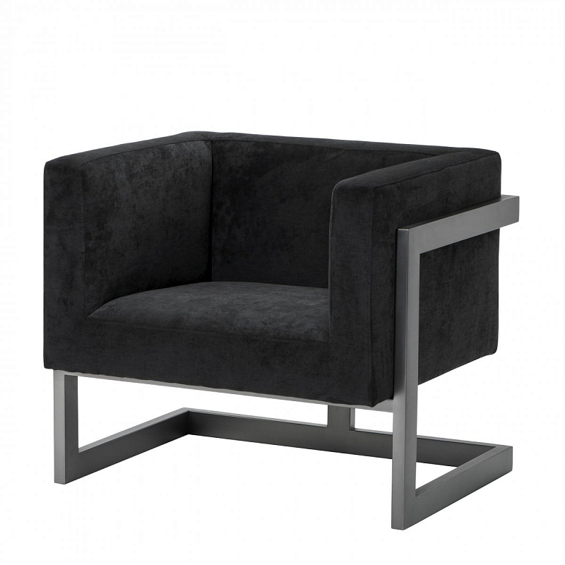 Кресло Eichholtz Chair Mendoza Черный Темная бронза Кресло Eichholtz Chair Mendoza Черный Темная бронза в Липецке | Loft Concept