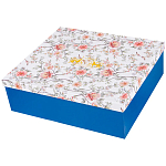 Чайный сервиз из фарфора синий на 6 персон 14 предметов Flower Porcelain Collection варинант исполнения - 4 | Loft Concept в Липецке