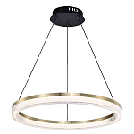 Люстра подвесная круглая светодиодная с золотым каркасом Ring Horizontal варинант исполнения - 1 | Loft Concept в Липецке