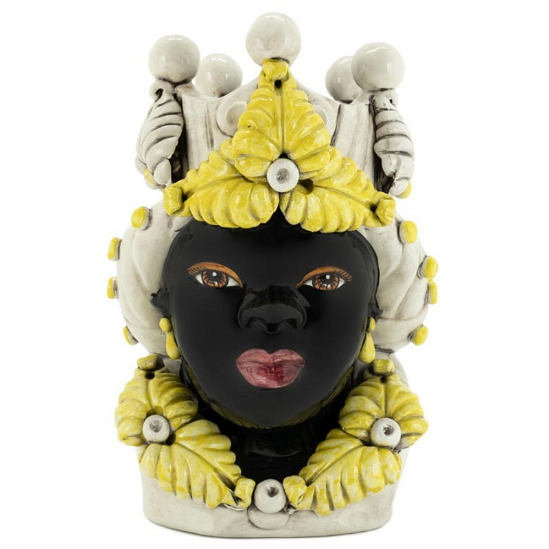 Ваза Vase Moro Lady Eve Yellow Черный Бежевый Желтый Ваза Vase Moro Lady Eve Yellow Черный Бежевый Желтый в Липецке | Loft Concept