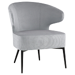 Современное мягкое кресло на металлических ножках Rakush Grey варинант исполнения - 1 | Loft Concept в Липецке