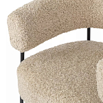 Кресло полукруглое мягкое с буклированной обивкой Armchair with Boucle Upholstery варинант исполнения - 2 | Loft Concept в Липецке