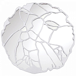 Зеркало кругле в декоративной раме белого цвета White Ratio варинант исполнения - 1 | Loft Concept в Липецке