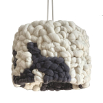 Светильник вязаный из шерсти Черно-белый варинант исполнения - 2 | Loft Concept в Липецке