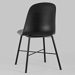 Стул из прочного пластика на металлическом основании Anora Black варинант исполнения - 5 | Loft Concept в Липецке