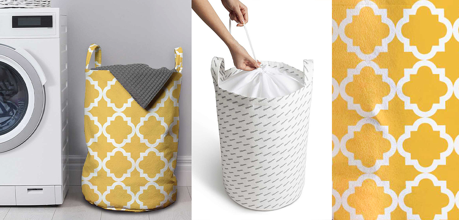 Корзина Yellow Ornament Basket Корзина Yellow Ornament Basket - Loft-Concept в Липецке