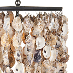 Люстра овальная с подвесками из устричных раковин Sea Ravens варинант исполнения - 1 | Loft Concept в Липецке
