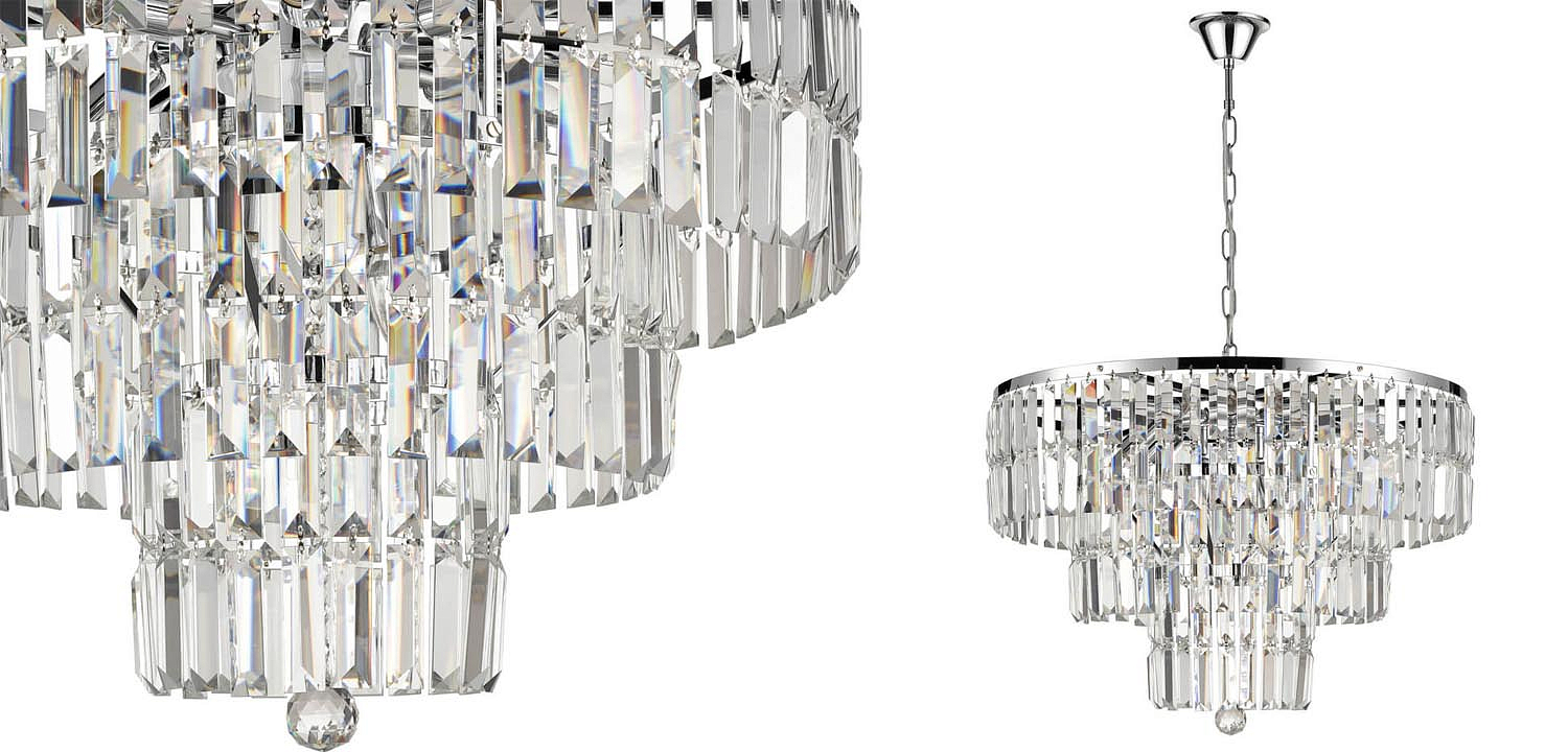 Люстра 1920s Odeon Chandelier chrome 60 Люстра 1920s Odeon Chandelier chrome 60 - Loft-Concept в Липецке