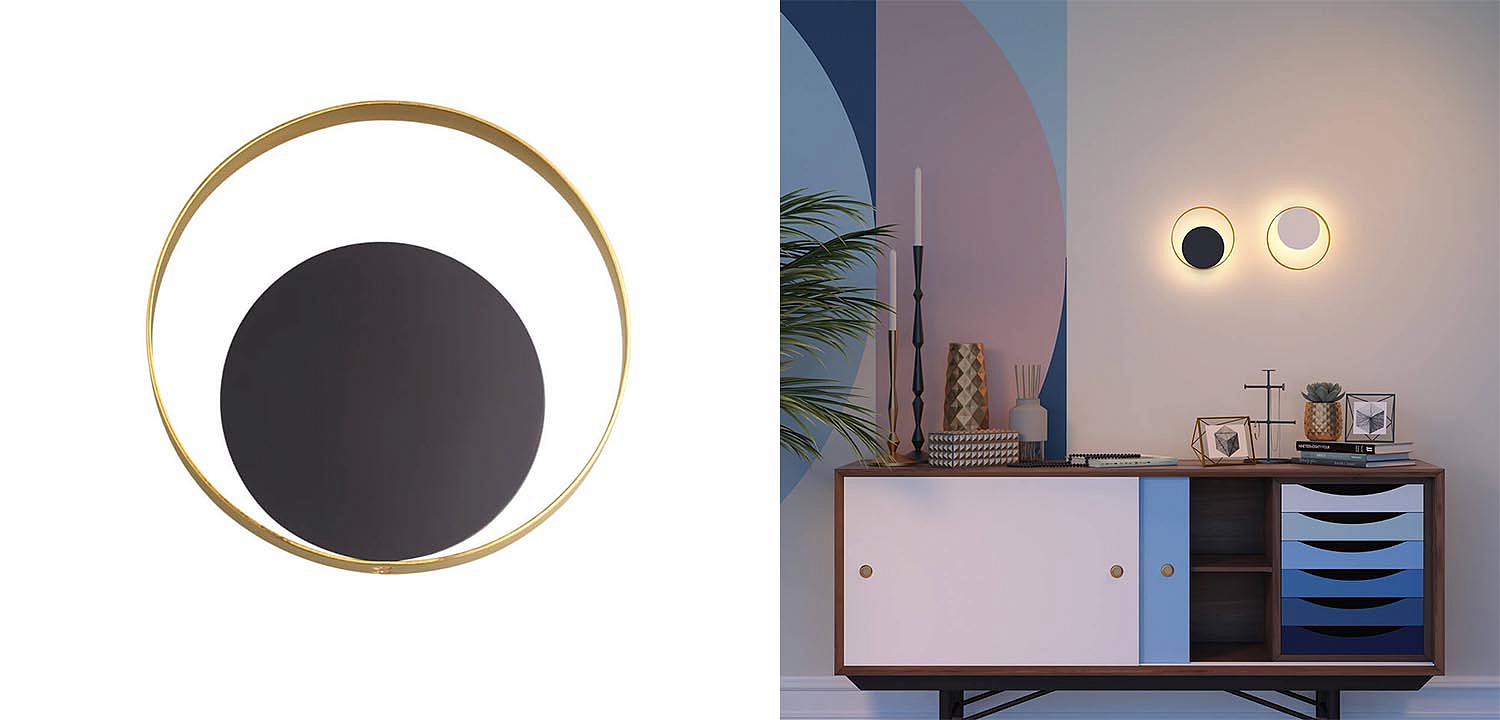 Бра Globo Ocular Sconce Circle Black Бра Globo Ocular Sconce Circle Black - Loft-Concept в Липецке