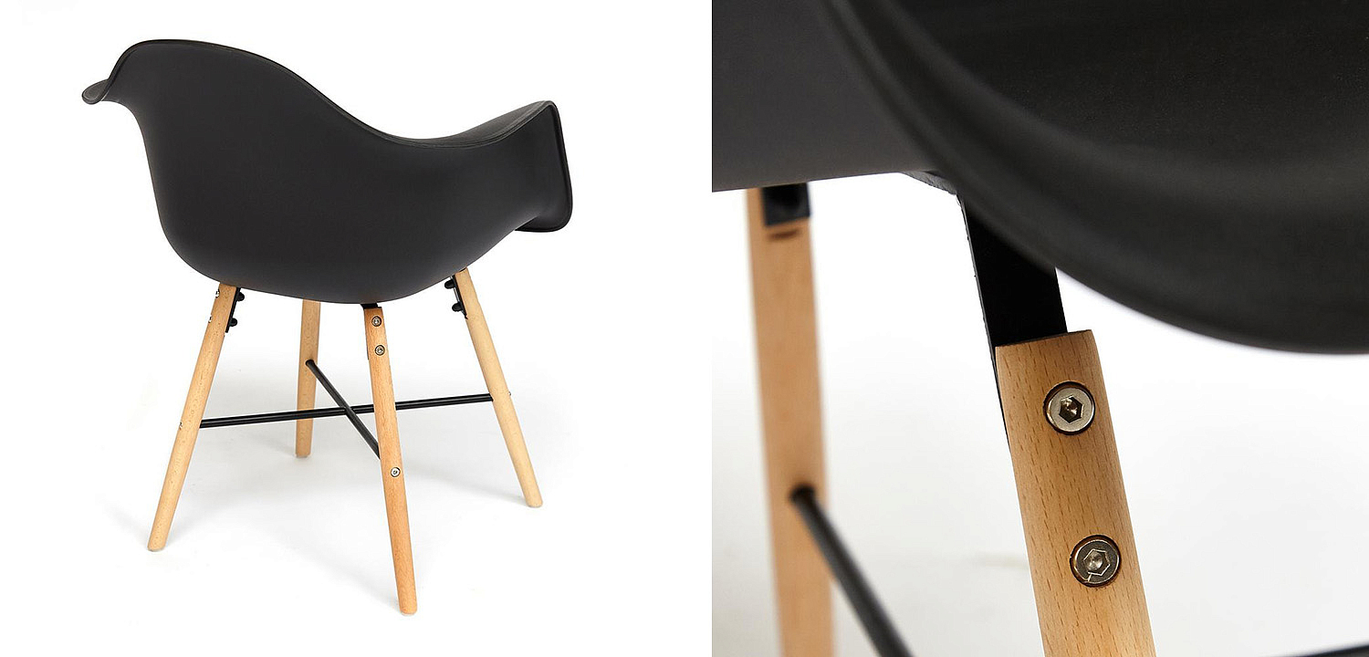 Стул DAW black Стул DAW black - Loft-Concept в Липецке