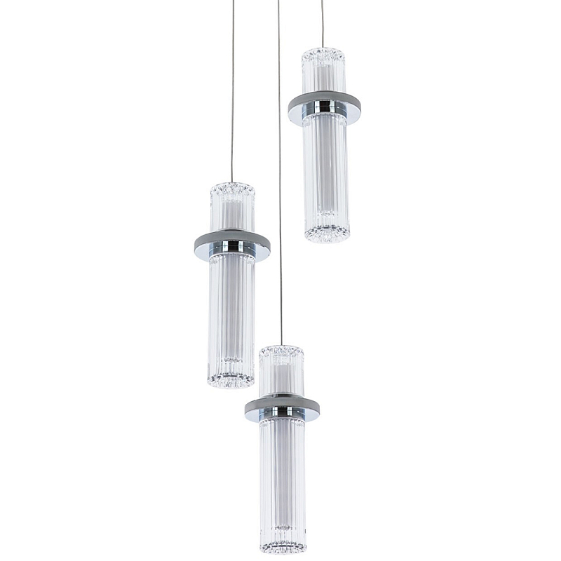 Подвесной светильник хром Trio Odile Acrylic Tube Hanging Lamp Chrome Прозрачный Хром Подвесной светильник хром Trio Odile Acrylic Tube Hanging Lamp Chrome Прозрачный Хром в Липецке | Loft Concept
