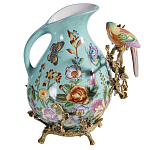 Кувшин с птичкой и  цветочным рисунком Blue Garden варинант исполнения - 2 | Loft Concept в Липецке