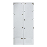 Зеркало-окно с эффектом старения в венецианском стиле Venetian White Mirror варинант исполнения - 2 | Loft Concept в Липецке