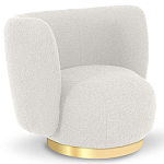 Кресло с обивкой букле Ambrose Boucle Armchair варинант исполнения - 1 | Loft Concept в Липецке