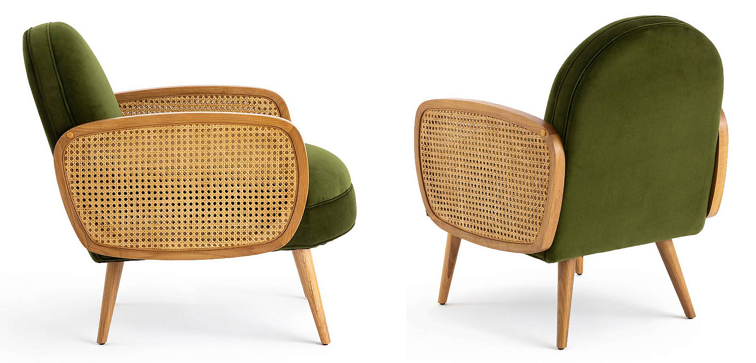 Кресло Morten Wicker Green Armchair Кресло Morten Wicker Green Armchair - Loft-Concept в Липецке