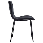 Стул черный с обивкой из велюра Black Archie Chair варинант исполнения - 1 | Loft Concept в Липецке