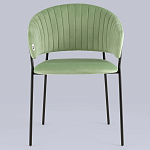 Стул в велюре фисташкового цвета Horizon варинант исполнения - 3 | Loft Concept в Липецке