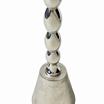 Кофейный столик с рельефной столешницей из металла Aplika Silver варинант исполнения - 5 | Loft Concept в Липецке