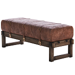 Банкетка Duncan винтажная коричневая кожа варинант исполнения - 3 | Loft Concept в Липецке