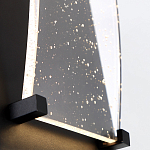 Настенный фонарь уличный прямоугольный черного цвета со стеклом с пузырьками Eurofase варинант исполнения - 5 | Loft Concept в Липецке