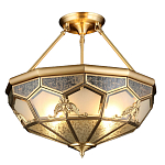 Люстра потолочная Leoni 2 в витражной технике варинант исполнения - 1 | Loft Concept в Липецке