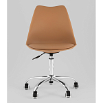 Офисный стул на металлическом основании EGGERY Brown пластик варинант исполнения - 5 | Loft Concept в Липецке