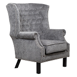 Кресло Charlie Armchair grey velour варинант исполнения - 1 | Loft Concept в Липецке