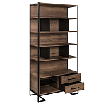 Стеллаж под TV в стиле лофт с открытыми полками и ящиками Urban Style Space варинант исполнения - 2 | Loft Concept в Липецке