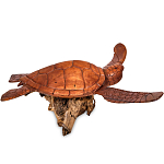 Статуэтка деревянная в виде морской черепахи Marine Reptiles варинант исполнения - 2 | Loft Concept в Липецке