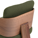 Кресло с каркасом из массива ореха Gallin Chair Green варинант исполнения - 6 | Loft Concept в Липецке