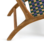 Кресло низкое из массива тика Barbados варинант исполнения - 5 | Loft Concept в Липецке