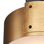 Потолочный светильник круглый светодиодный Semicircular Gold Panels старинная латунь варинант исполнения - 1 | Loft Concept в Липецке