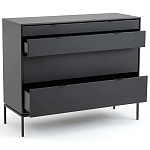 Комод из металла и кожи Guarin Chest of Drawers варинант исполнения - 3 | Loft Concept в Липецке