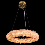 Люстра кольцевая с частичками натурального горного хрусталя Crystal Shimmer варинант исполнения - 1 | Loft Concept в Липецке