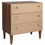 Комод бежевый из массива бука с 3-мя ящиками Wenge Light варинант исполнения - 1 | Loft Concept в Липецке