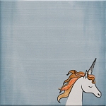 Плитка с узором Девочка единорог варинант исполнения - 5 | Loft Concept в Липецке