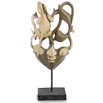 Маска ручной работы деревянная резная Lizard Mask варинант исполнения - 1 | Loft Concept в Липецке