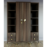 Большой шкаф с витриной Elsa Dreams Walnut варинант исполнения - 1 | Loft Concept в Липецке